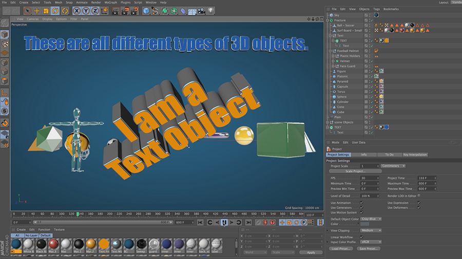 Cinema 4D Lite Reference: Adding Objects to Scenes