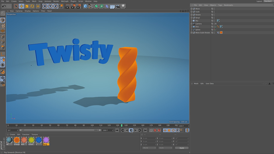 Cinema 4D Lite Reference: How to Twist, Bend, and Blow Up Objects with Deformers