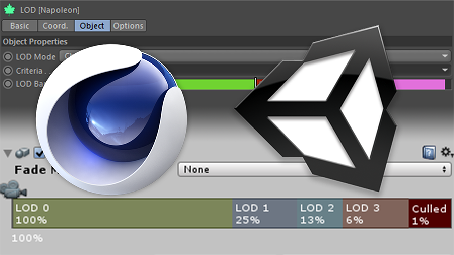 Use FBX to Export LODs from Cinema 4D to Unity